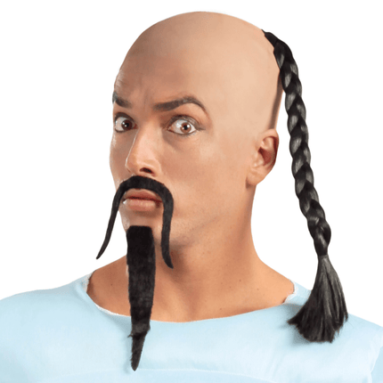 Zwarte Pruik Staartje van Fiestas Guirca koop je bij Partywinkel