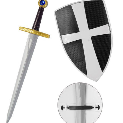 Zwarte Ridder Zwaard En Schild van Widmann koop je bij Partywinkel
