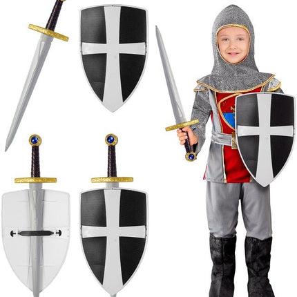 Zwarte Ridder Zwaard En Schild van Widmann koop je bij Partywinkel