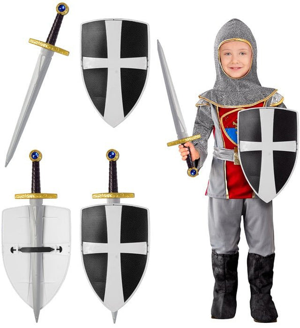 Zwarte Ridder Zwaard En Schild van Widmann koop je bij Partywinkel