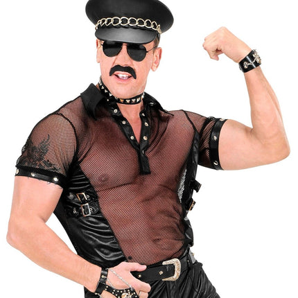 Zwarte Shirt Heren Visnet van Widmann koop je bij Partywinkel