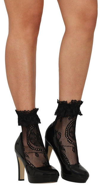 Zwarte Sokken Kant 2st van Fiestas Guirca koop je bij Partywinkel