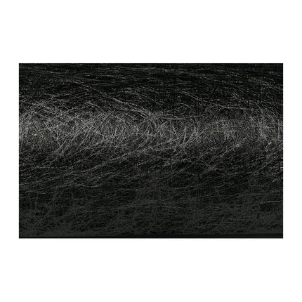 Zwarte Tafelloper Glans 10M 30cm van CHAKS koop je bij Partywinkel