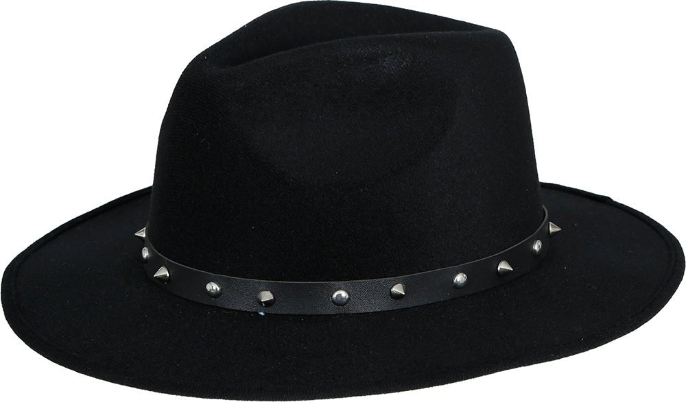 Zwarte vilten cowboyhoed met studs, voor volwassenen van Fiestas Guirca koop je bij Partywinkel