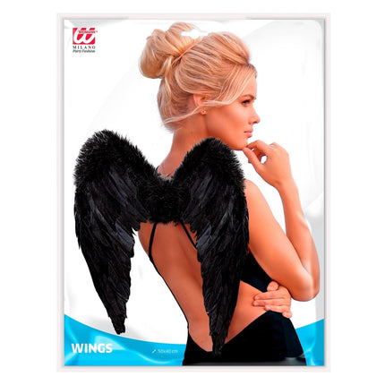 Zwarte Vleugels 50cm van Widmann koop je bij Partywinkel