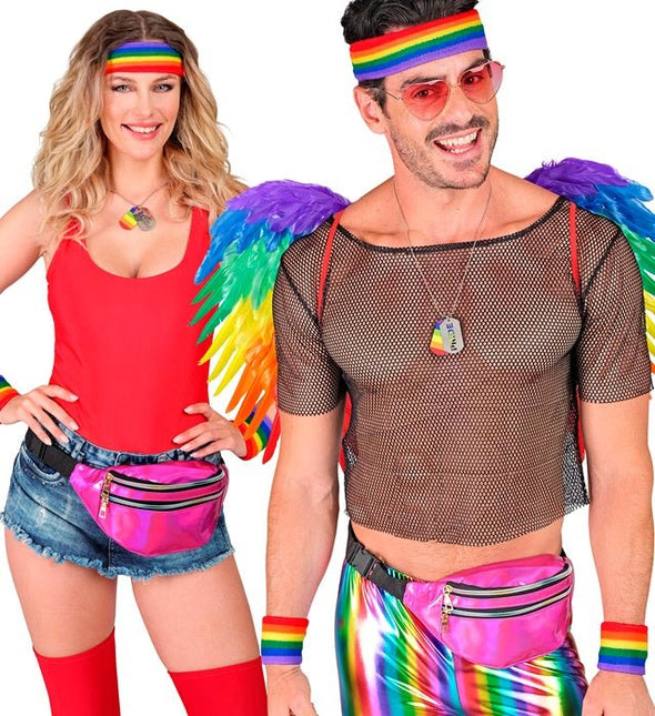 Zweetband Set Regenboog van Widmann koop je bij Partywinkel