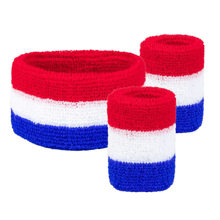Zweetbandjes Nederland 3st van Boland koop je bij Partywinkel